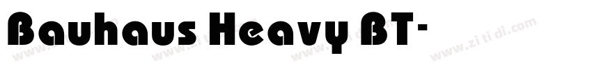 Bauhaus Heavy BT字体转换